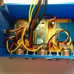 Main board mounted in the base of the enclosure 