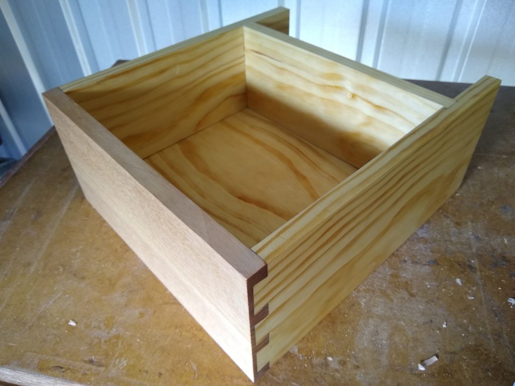 Completed drawer