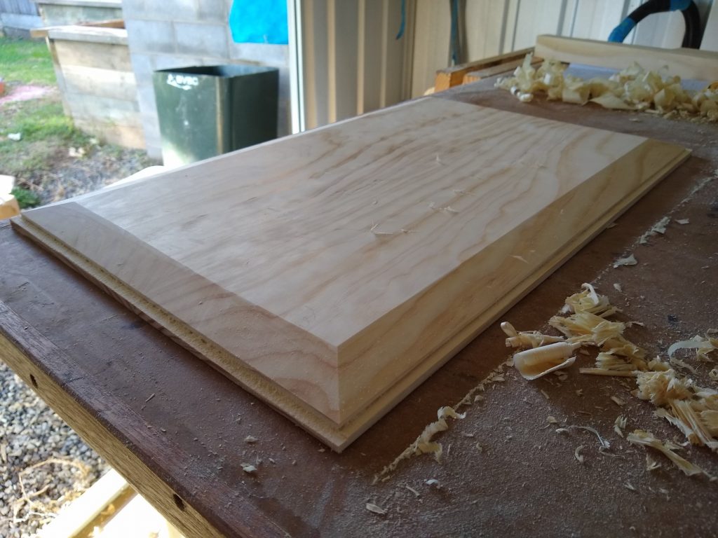 Panel tongue and bevel finished